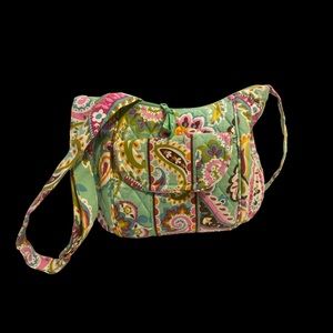 Vera Bradley Handbag/Purse ~ Tutti Frutti ~ Colorful ~ Lime Green & Pink ~